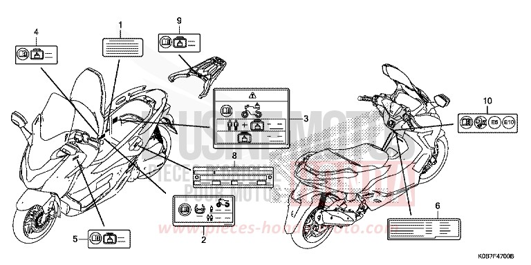 WARNETIKETT von Forza 300 PEARL NIGHTSTAR BLACK (NHA84) von 2019